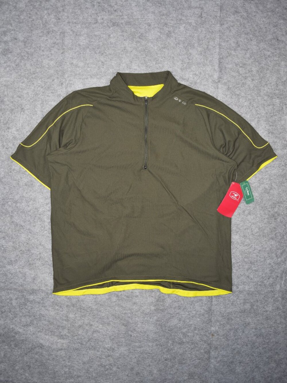 NWT Sugoi Hans Green Mountain Cycling  1/4 Zip Athletic Gym Shirt Men Size 2XL